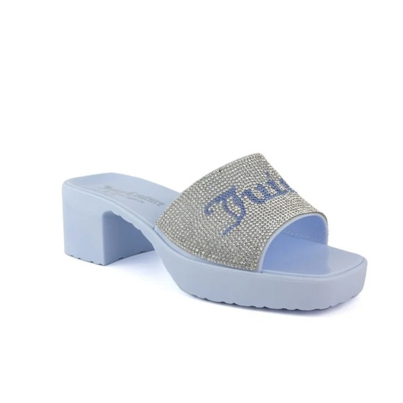 JUICY COUTURE Harmona Slip-on Glitz Dress Sandals In Blue
